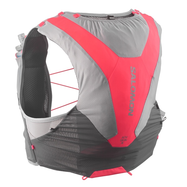 サロモン ADV SKIN 5 ユニセックス ランニングベスト M CASTELROCK/ALLOY/NEON FLAME #LC2465300 送料無料 SALOMON