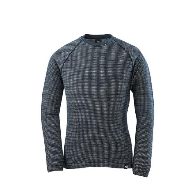 ミレー ワッフル ウール クルー BLACK XS/S MIV01905-0247 送料無料 WHOLE GMT WAFFLE WOOL CRW M MILLET