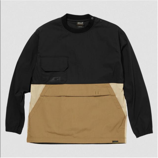 ジャックウルフスキン JP ファイアーウッドワーク プルオーバー(メンズ) M ブラック #5029641-6000 JP FIREWOOD WORK PO