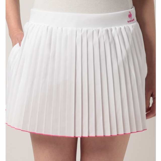 ルコックスポルティフ ネオヘリテージプリーツスコート(レディース) M ホワイト #QTWTJE00-WHT NEO HERITAGE PLEATS  GAME SKORT ｜au PAY マーケット