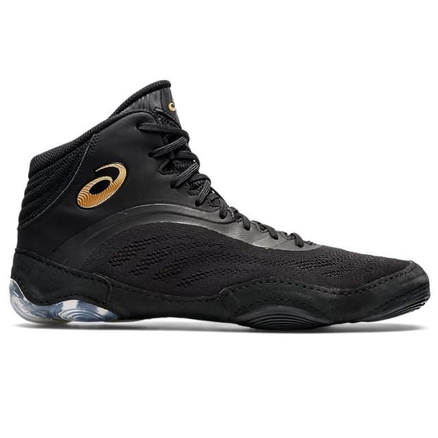 アシックス スプリットエリート レスリングシューズ 26.0cm ブラック×ピュアゴールド #1081A050-002 SPLIT ELITE ASICS