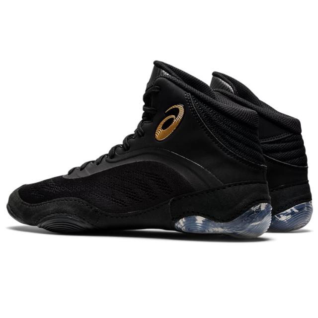 アシックス スプリットエリート レスリングシューズ 26.0cm ブラック×ピュアゴールド #1081A050-002 SPLIT ELITE ASICS