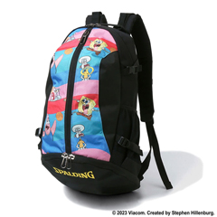 スポルディング ケイジャー バックパック (ボール用ボトムポケット付) スポンジボブウェーブ W35×H57×D32cm(32L) #40-007SBW