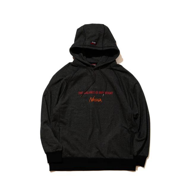 ナンガ エコハイブリッドザバランススウェットフーディー(メンズ) M ブラック #N1TBBKF5 送料無料 NANGA