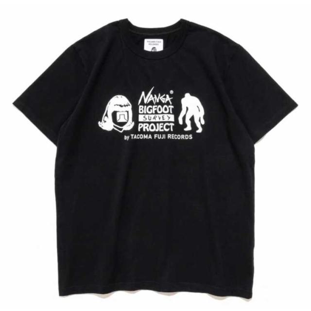 ナンガ×タコマフジレコード ビッグフットサーベイプロジェクト ロゴティー(メンズ) S ブラック #N0000841 送料無料 NANGA