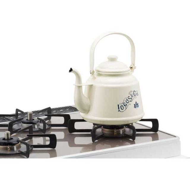 ロゴス レイリー・ホーローケトル 2.3L 幅17.5×奥行22.5×高さ24cm #81280040 LOGOS