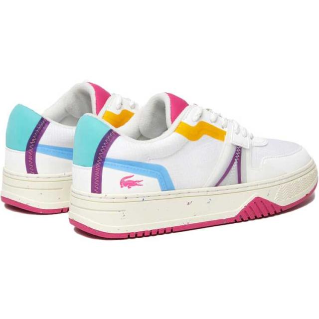 ラコステ レディース L001 ECO 222 1 SFA 38A(24.0cm) ホワイト×レッド #SF01034-286 LACOSTE