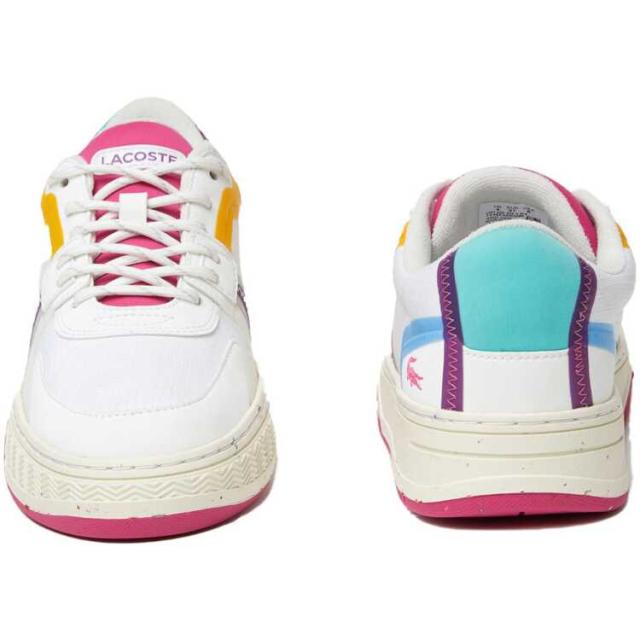 ラコステ レディース L001 ECO 222 1 SFA 38A(24.0cm) ホワイト×レッド #SF01034-286 LACOSTE