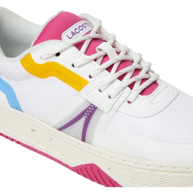 ラコステ レディース L001 ECO 222 1 SFA 38A(24.0cm) ホワイト×レッド #SF01034-286 LACOSTE