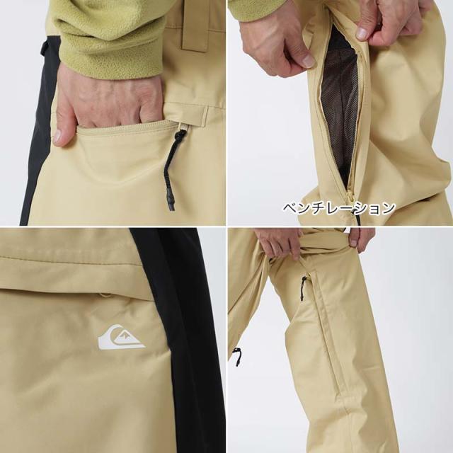美品QUICKSILVER スノーボード　パンツ ベージュズボン 楽天市場】全品エントリーP5倍 QUIKSILVER/クイックシルバー