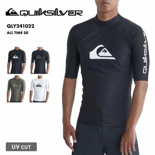QUIKSILVER/クイックシルバー メンズ 半袖 ラッシュガード ALL TIME SR 2024 SPRING QLY241022 UVカット 水着 スイムウェア フードレス サーフィン  SUP 速乾 海水浴 ブランド ロゴ 夏服の通販は