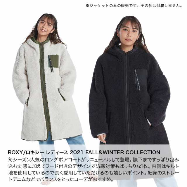 ROXY ロキシー アウタージャケット レディース RJK214066 フード付き ボア ジャケット もこもこ アウター 防寒 コート 冬物 女性用  25%OF｜au PAY マーケット