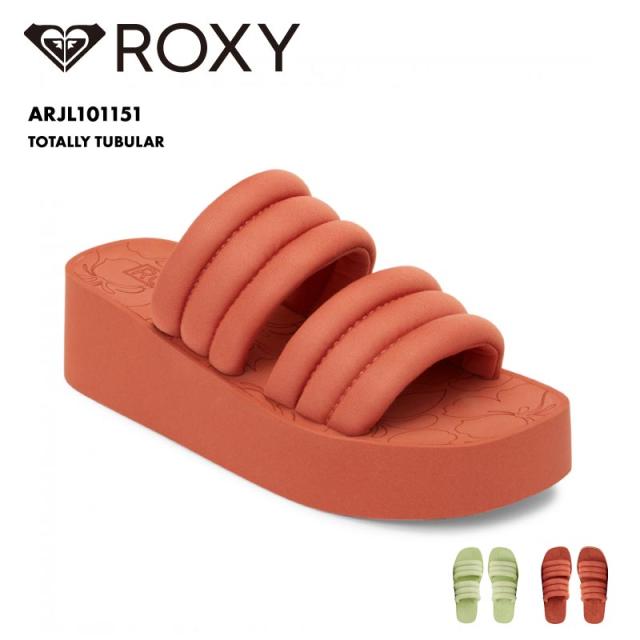 ROXY/ロキシー レディース サンダル TOTALLY TUBULAR 2024 SUMMER 厚底 おしゃれ かわいい リゾート ピンク アースカラー ARJL101151