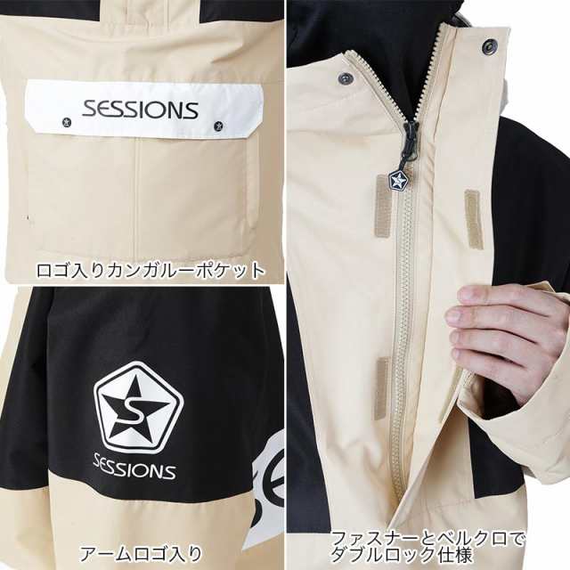 SESSIONS/セッションズ メンズ スノーボードウェア ジャケット