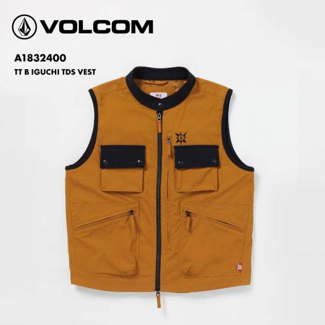 VOLCOM/ボルコム メンズ ベスト TT B IGUCHI TDS VEST 2024 FALL A1832400 ブライアン・イグチコラボ モックネック オーバーサイズ 撥水 コーデュロイ襟 複数ポケット ドロップテール キルティング加工 防寒 アウトドア 男性用の通販は 14,245円