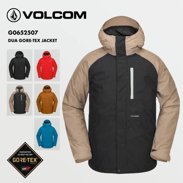 VOLCOM/ボルコム メンズ スノージャケット DUA GORE-TEX JACKET 2025 SNOW G0652507 スノーボード スキー ゴアテックス 防寒 スノボウェア スキーウェア アウター バギーフィット ゴーグルポケット ノイズポケット 男性用の通販は