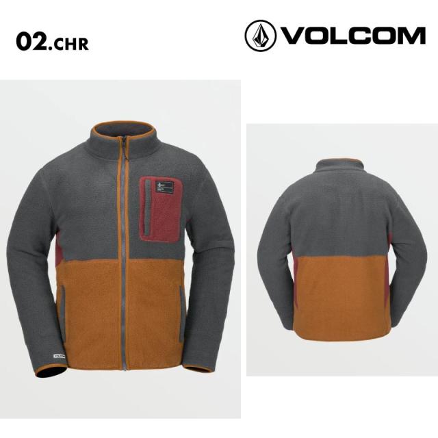 VOLCOM/ボルコム メンズ フリース トレーナー FLEECER FULL ZIP 2025