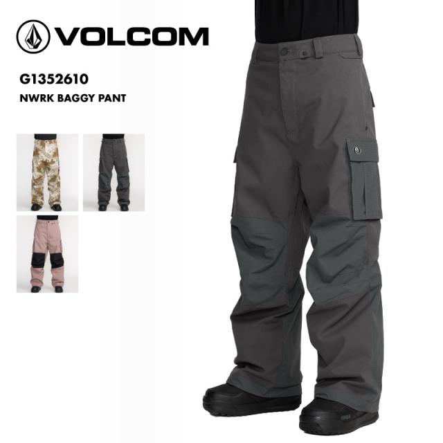 VOLCOM/ボルコム スノーボードウェア メンズ スノーパンツ NWRK BAGGY PANT 2026  G1352610 スノーウェア スノボウェア スノーボード スキー パンツ単品 2レイヤー ベンチレーション付き ゲレンデ 防寒着 アウター ブランド 男性用