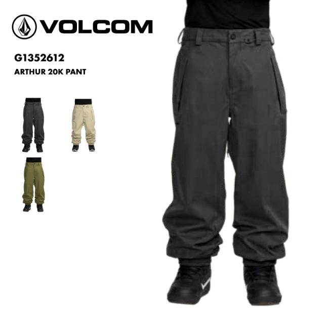 VOLCOM/ボルコム スノーボードウェア メンズ スノーパンツ ARTHUR 20K PANT 2026  G1352612 スノーウェア スノボウェア スノーボード スキー パンツ単品 ゲレンデ 防寒着 アウター ブランド 男性用