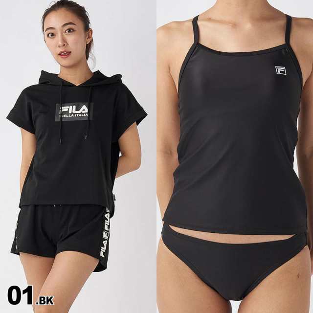 FILA/フィラ レディース Tシャツ+タンキニ4点セット 223704 水着