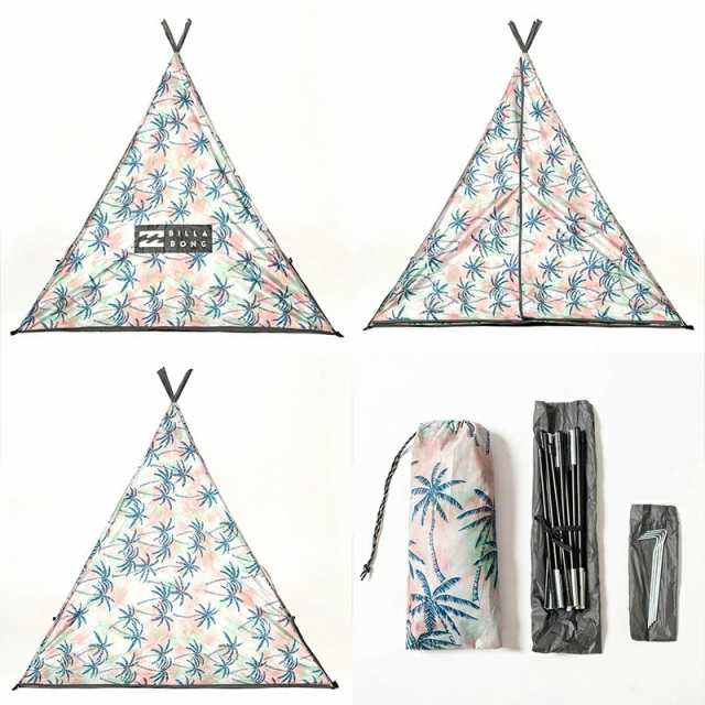 BILLABONG/ビラボン メンズ TEPEE テント BA011-980 ティピー テント サンシェード アウトドア 公園 日よけ バッグ付き  フェス キャンプ ｜au PAY マーケット