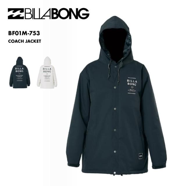 BILLABONG/ビラボン メンズ スノージャケット COACH JACKET 2025  BF01M-753 スノーウェア スノーボードウェア スノボウェア スキーウェア 上着 アウター 防寒 起毛ポケット ロゴ ブランド 男性用