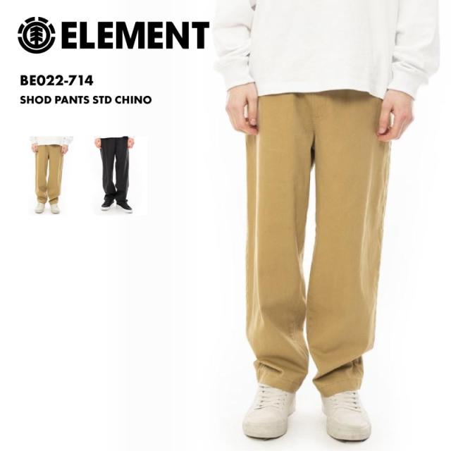 ELEMENT/エレメント メンズ スケートボードパンツ リラックス ワイド SHOD PANTS STD CHINO 2024 FALL BE022-714 ロングパンツ 長ズボン チノパン ウエストゴム ロゴ ブランド 正規品 男性用 ロゴ ワイドシルエットの通販は