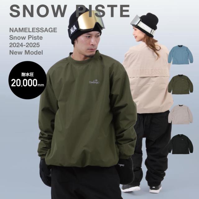 namelessage/ネームレスエイジ メンズ＆レディース スノーピステジャケット age-882 クルーネック ベンチレーション リフレクターロゴ スノーボード スキー 防寒 男性用 女性用の通販は