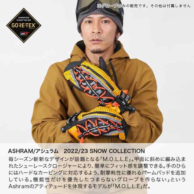 ASHRAM/アシュラム メンズ GORE-TEX スノーボード グローブ ミトン ...