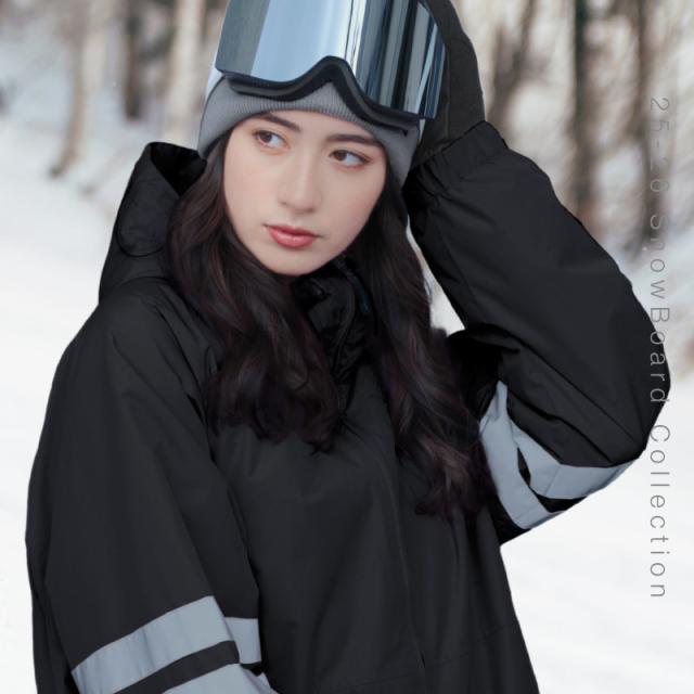 美品icepardal スノボウェアL上下セット&手袋 レディース ICEPARDAL 早期購入特典付 スノーボードウェア 上下セット