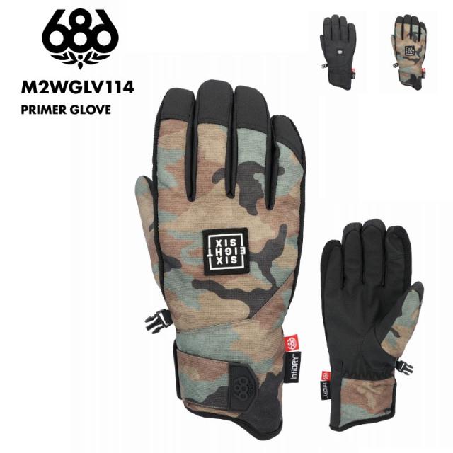 【OFFクーポン配布中】686/シックスエイトシックス メンズ スノー 5指グローブ PRIMER GLOVE WINTER 24-25 M2WGLV114