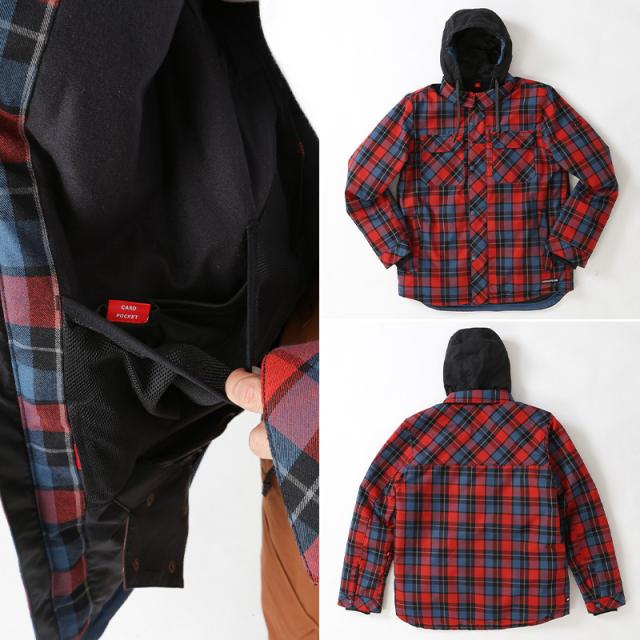 Burtonバートンスキーウェアスノーボードジャケットパーカーフード黒白チェック Burtonバートンスキーウェアスノーボードジャケットパーカーフード付