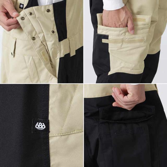 686/シックスエイトシックス メンズ スノー ビブパンツ M2W211 スノー