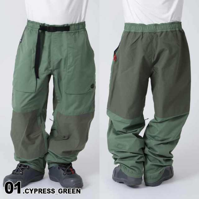 686 six eight six スノーボードウエア パンツ M 赤 スノボ