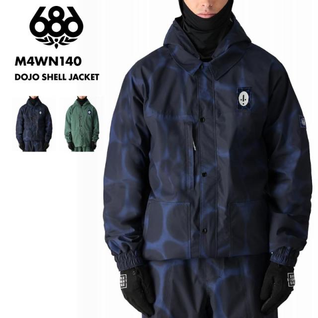 686/シックスエイトシックス メンズ スノージャケット DOJO SHELL JACKET WINTER 24-25 スノーボード スキー 防寒 スノボウェア スキーウェア  M4WN140