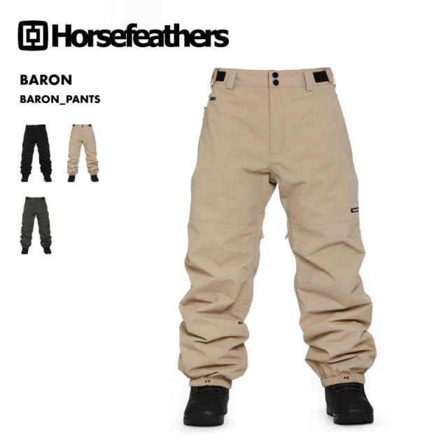 Horsefeathers/ホースフェザー メンズ スノーウェア パンツ BARON_PANTS 2024-25  スノーウェア スノボウェア  BARON