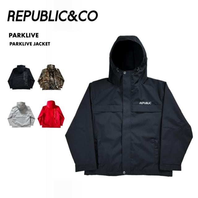 Republic & Co/リパブリック メンズ スノージャケット PARKLIVE JACKET 2025-26 PARKLIVE_JACKET スノーウェア スノーボードウェア スノボウェア スキーウェア 上着 アウター 防寒 防水 透湿 ストレッチ素材 男性用