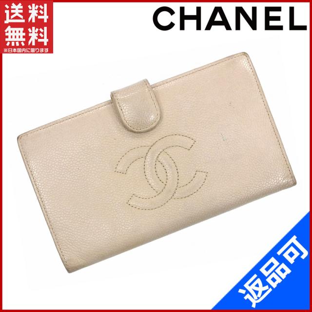 タイムセール激安 CHANEL レザー 長財布