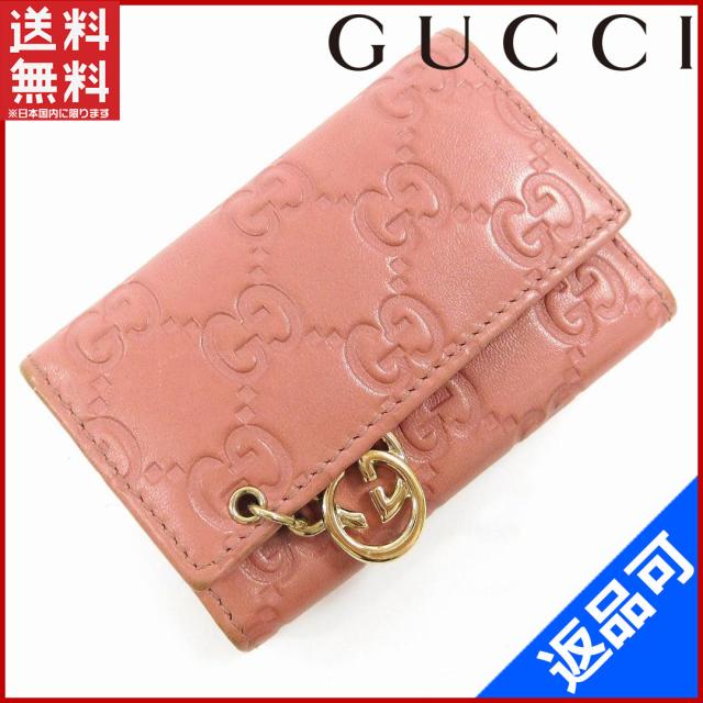 グッチ キーケース Gucci キーケース 6連キーケース ゴールド金具 ピンク 人気 即納 中古 Xの通販はau Pay マーケット Brands