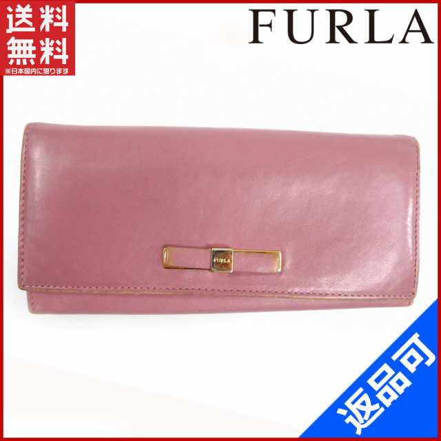 フルラ 財布 Furla 長財布 ゴールド金具 パープル 即納 中古 Xの通販はau Pay マーケット Brands