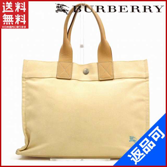 バーバリー バッグ BURBERRY トートバッグ ベージュ 即納 【中古】 X14261