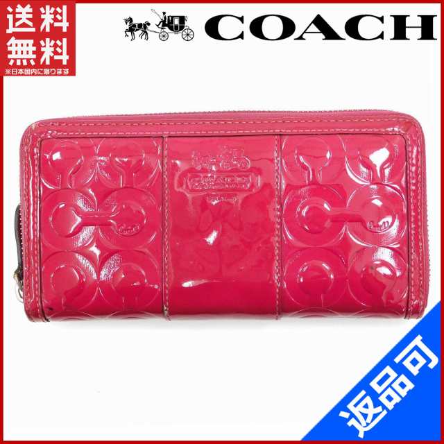 コーチ 財布 Coach 長財布 ラウンドファスナー財布 ローズピンク 即納 中古 Xの通販はau Pay マーケット Brands