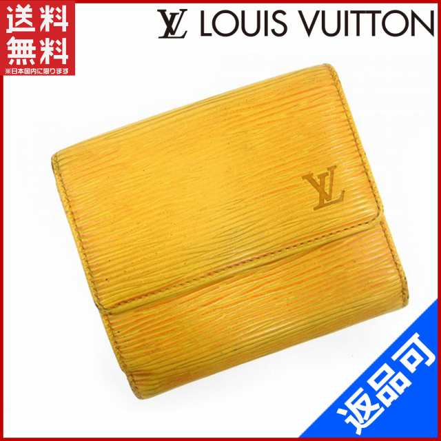 ルイヴィトン 財布 LOUIS VUITTON 二つ折り財布 イエロー 即納 【中古】 X15069｜au PAY マーケット