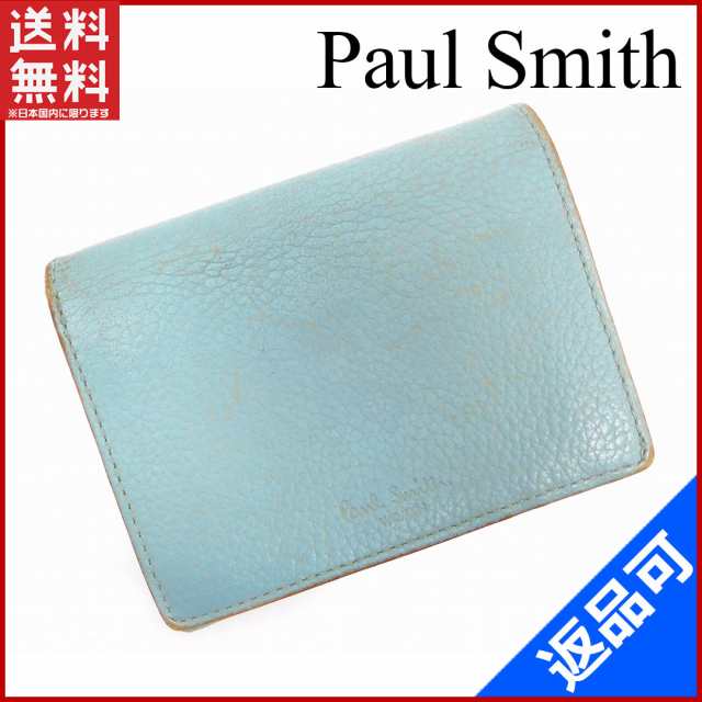 ポールスミス 財布 Paul Smith 二つ折り財布 ライトブルー 即納 中古 Xの通販はau Pay マーケット Brands