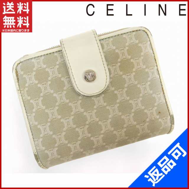 セリーヌ 財布 CELINE 二つ折り財布 ラウンドファスナー財布 ホワイト ...