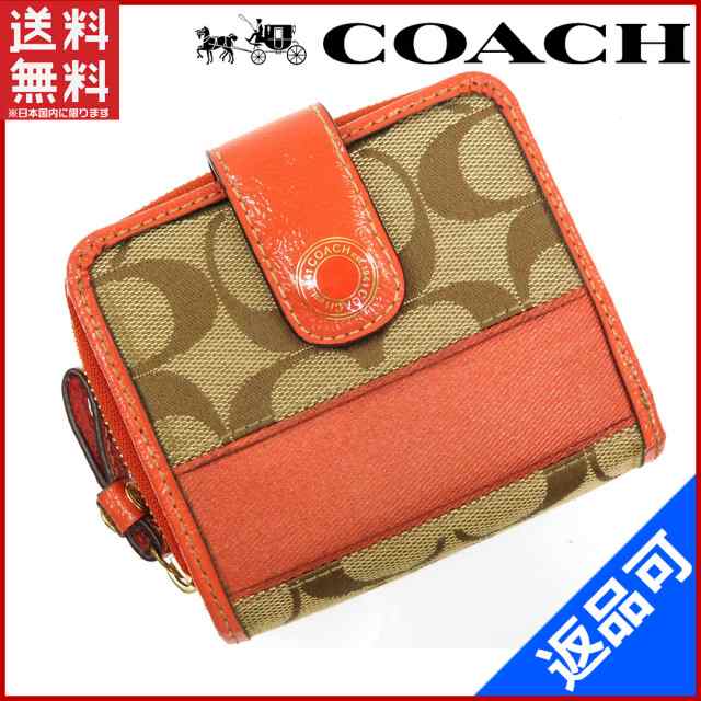 【新品・未使用】COACH 日本限定デザイン ラウンドファスナー 二つ折り財布