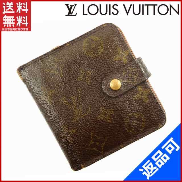 ルイヴィトン 財布 LOUIS VUITTON 二つ折り財布 ラウンドファスナー メンズ可 コンパクトジップ ブラウン 人気 即納 【中古】  X16244｜au PAY マーケット