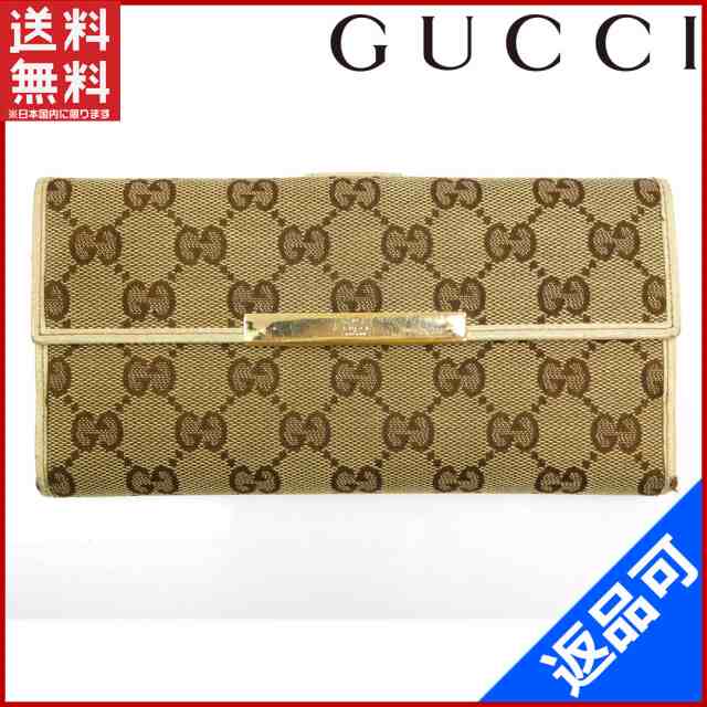 グッチ 財布 Gucci 長財布 Wホック財布 ゴールド金具 ベージュ 即納 中古 Xの通販はau Pay マーケット Brands