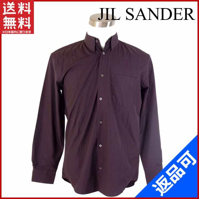 ジルサンダー トップス Jil Sander シャツ メンズ ダークパープル 美品 即納 中古 X2732の通販はau Pay マーケット Brands