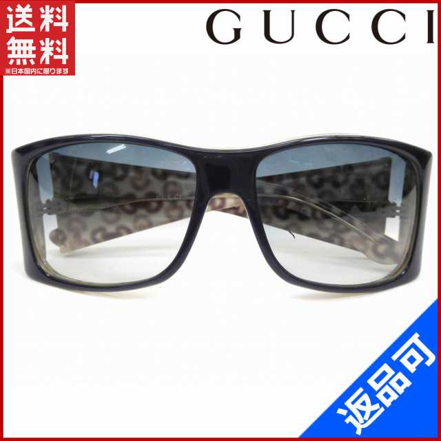 グッチ サングラス GUCCI サングラス ビット金具柄 クリアネイビー×ネイビー系 （良品） 【中古】 X4979｜au PAY マーケット